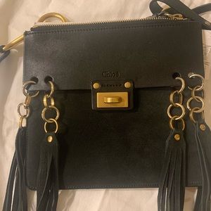 CHLOÉ Jane Crossbody Bag - Black